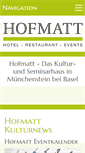 Mobile Screenshot of hotelhofmatt.ch